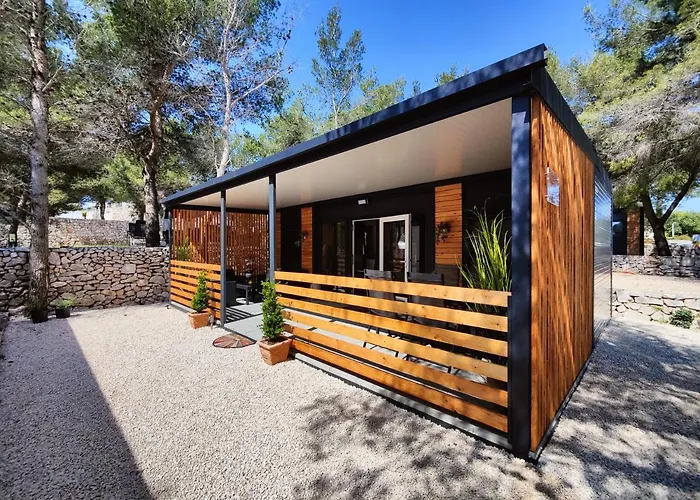Aria Mobile Home, Oaza Mira 5 Star Camping, Dalmatia 캠프장 *